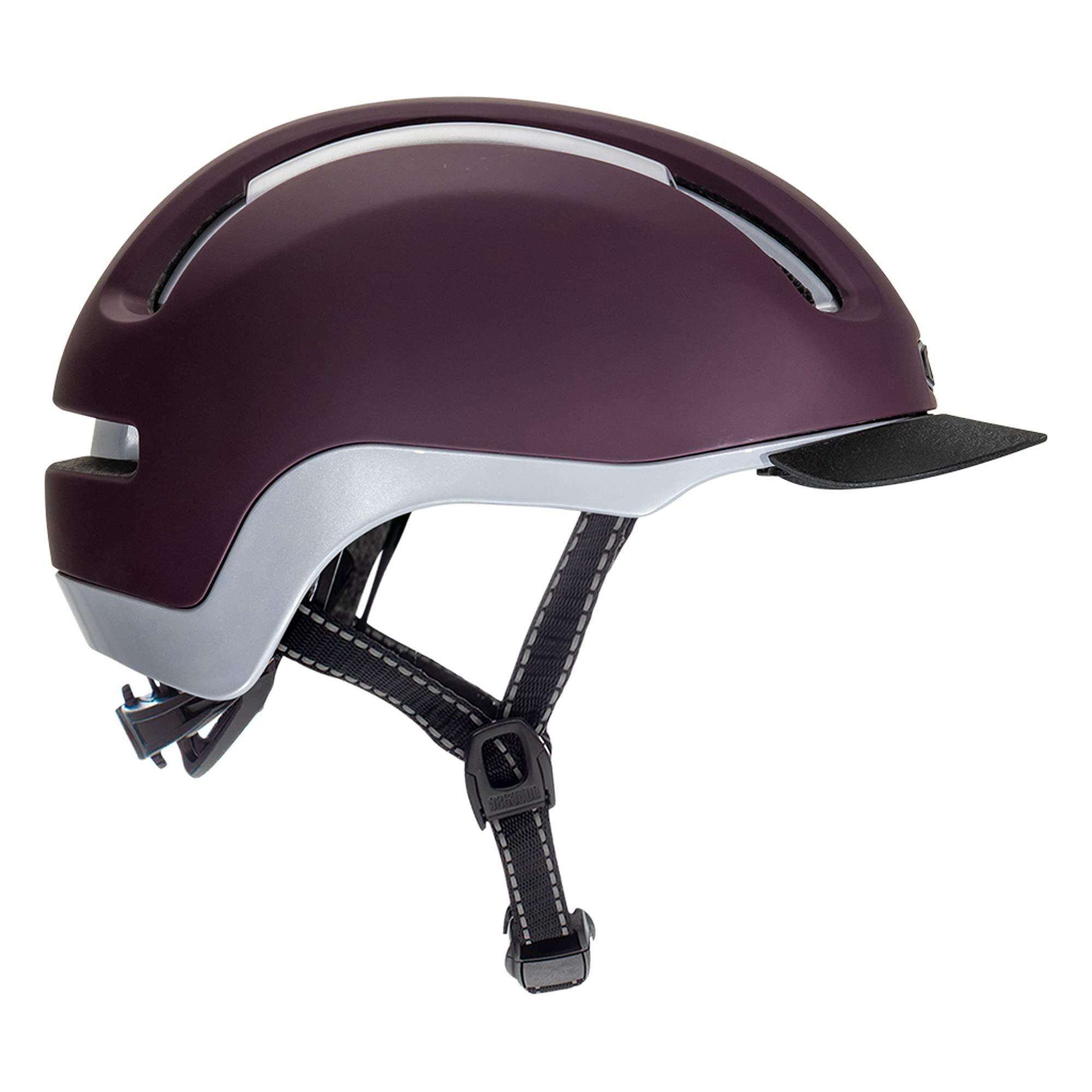 Nutcase Nutcase, VIO Adventure Bike Helmet and MIPS Protection for Road Cycling and Commuting - Plum MIPS - Large/Extra Large
