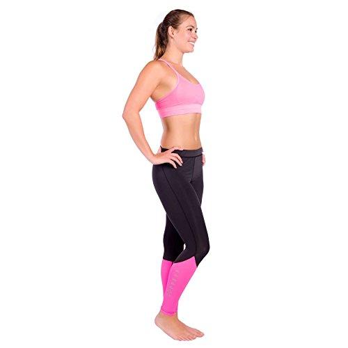 Zensah Zensah Women's XT Compression Tights, Neon Pink, Small
