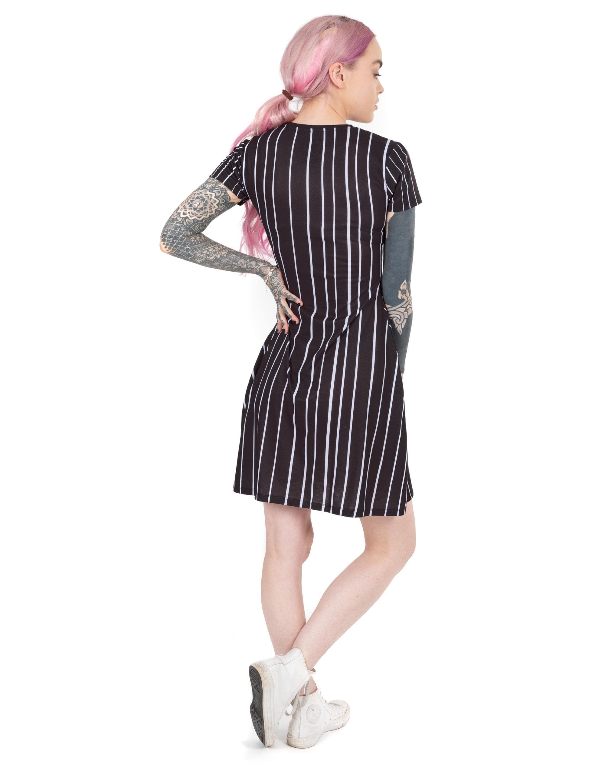 Disney Disney Nightmare Before Christmas Dress Womens Jack Skellington Costume (Small) Black