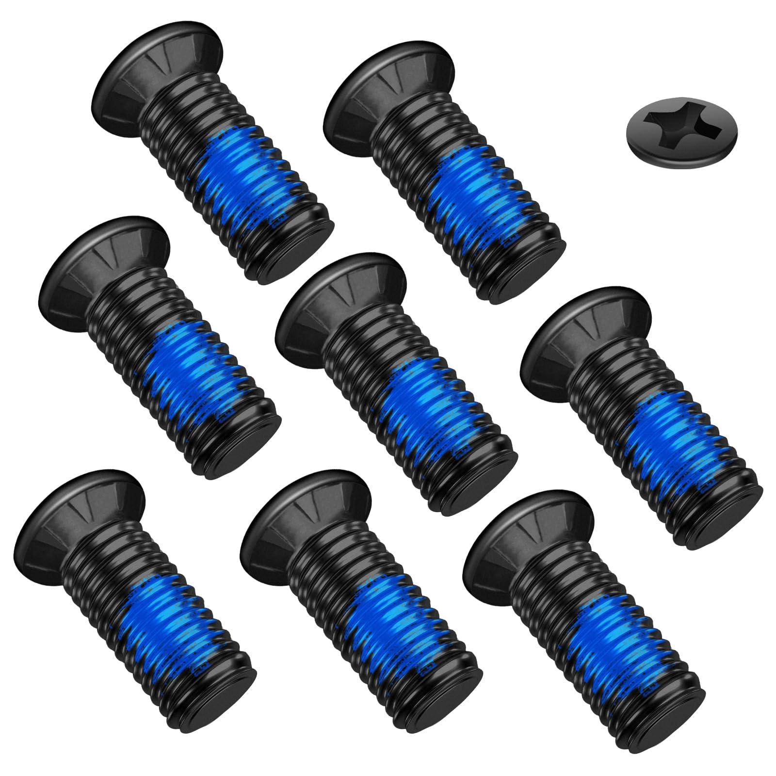 FREERDNG 8PCS BikeFit Cleat Screws, 8.5mm 9.5mm 10.5mm, Phillips for Wahoo Speedplay Zero & ULA Walkable Cleat Fastening Screws (9.5mm)