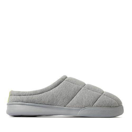 Dearfoams Dearfoams Memory Foam Indoor Outdoor House Slipper-Brayden Clog-Gifts for Men, Light Heather Grey, 9-10