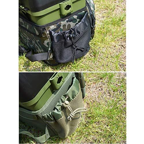 ZFF ZFF Fishing Seat Box & Rucksack - Fly Sea Coarse Fishing Seat Backpack 34 * 18 * 40cm Small Fishing Box (Color : B)
