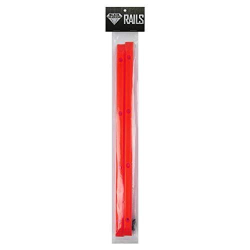 Black Diamond Grip Red Skateboard Rails Old School Plastic with Mounting Screws by Black Diamond