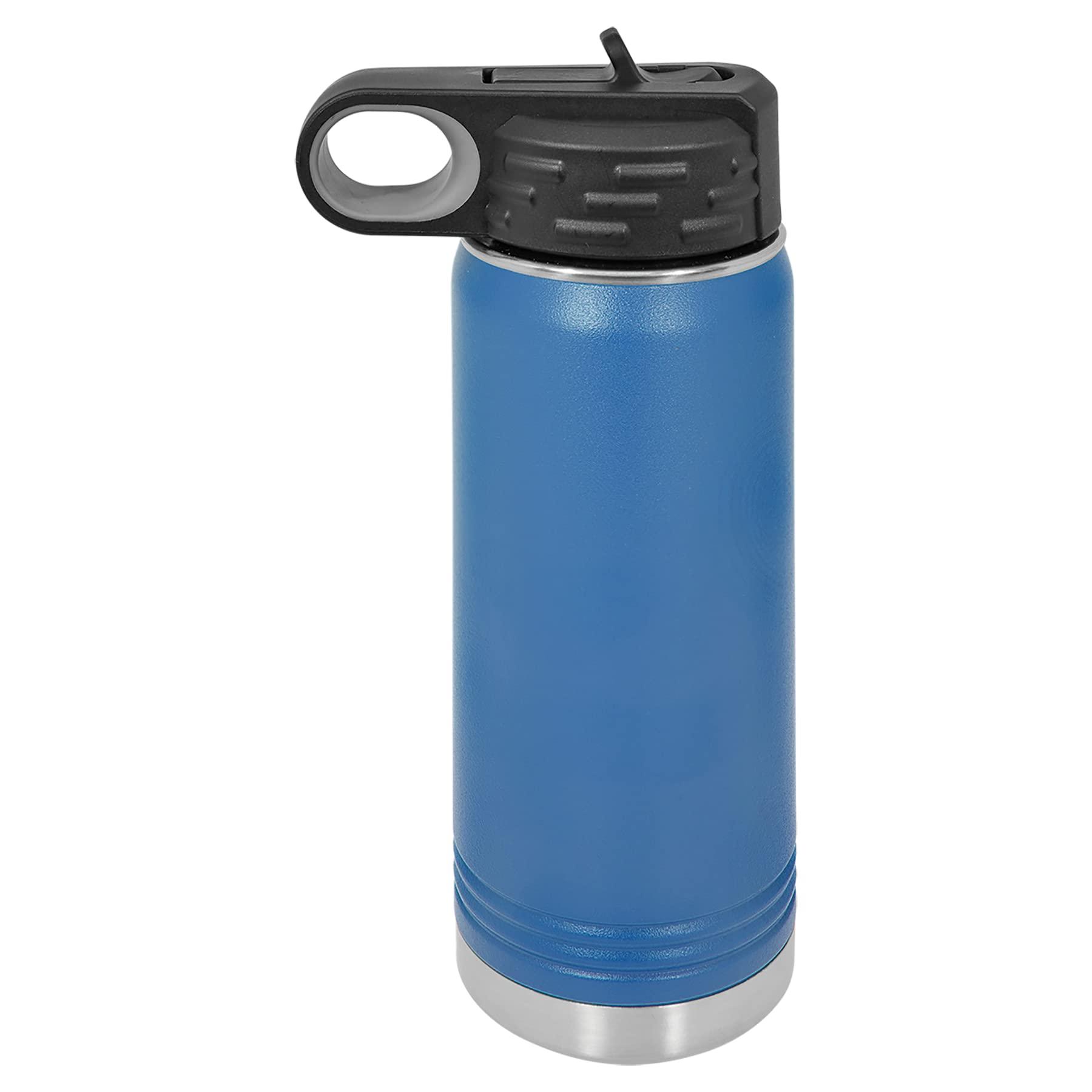 Polar Camel Polar Camel 20 oz Stainless Steel Water Bottle with Flip Top Lid and Straw (Royal Blue)