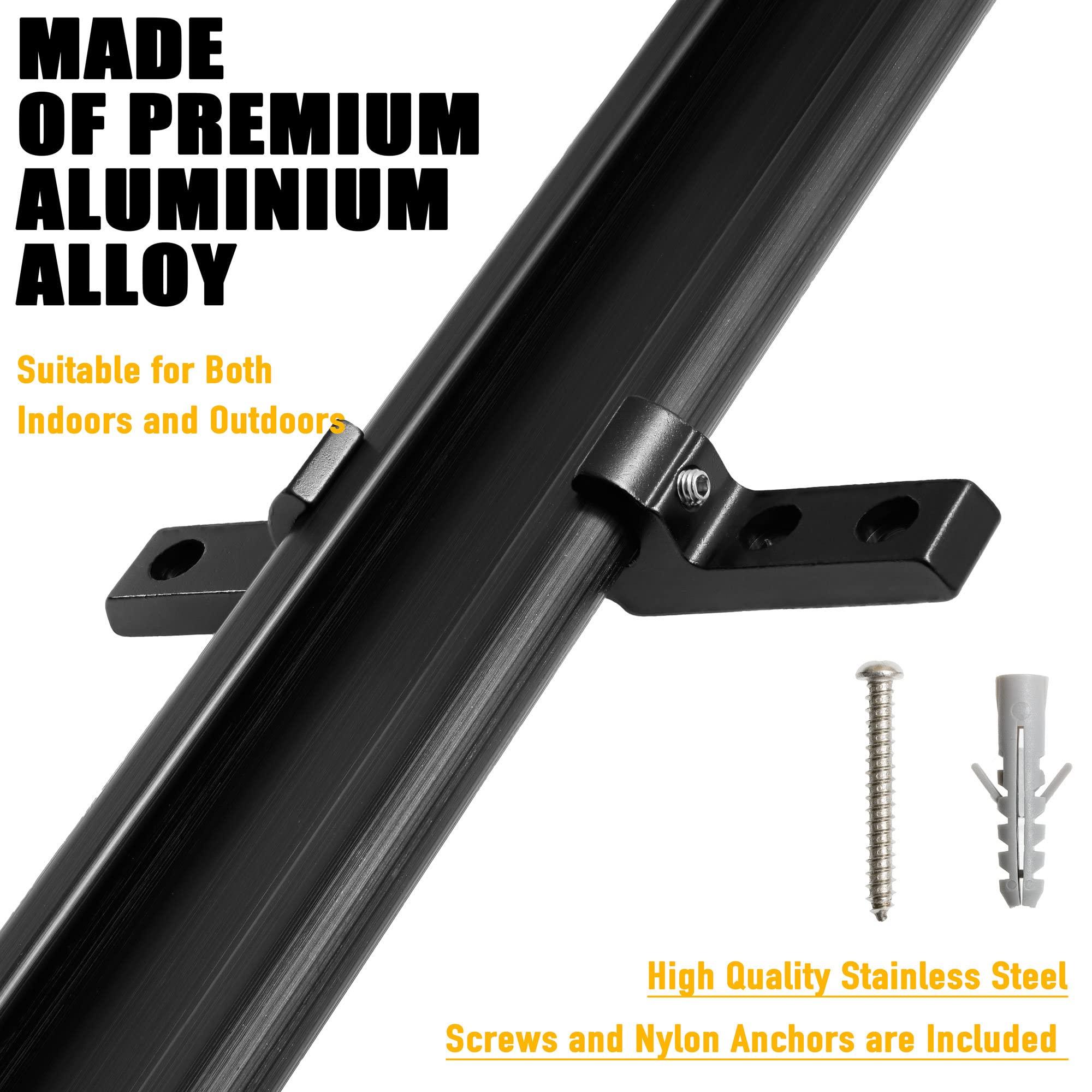 CyclingDeal CyclingDeal Bike Wall Mount Rack - Adjustable Indoor Outdoor Storage Vertical Cycling Hook Hanger Organiser - Safe & Secure for Storing MTB Road Bicycles in Garage or Home - Upgraded 5 Bikes