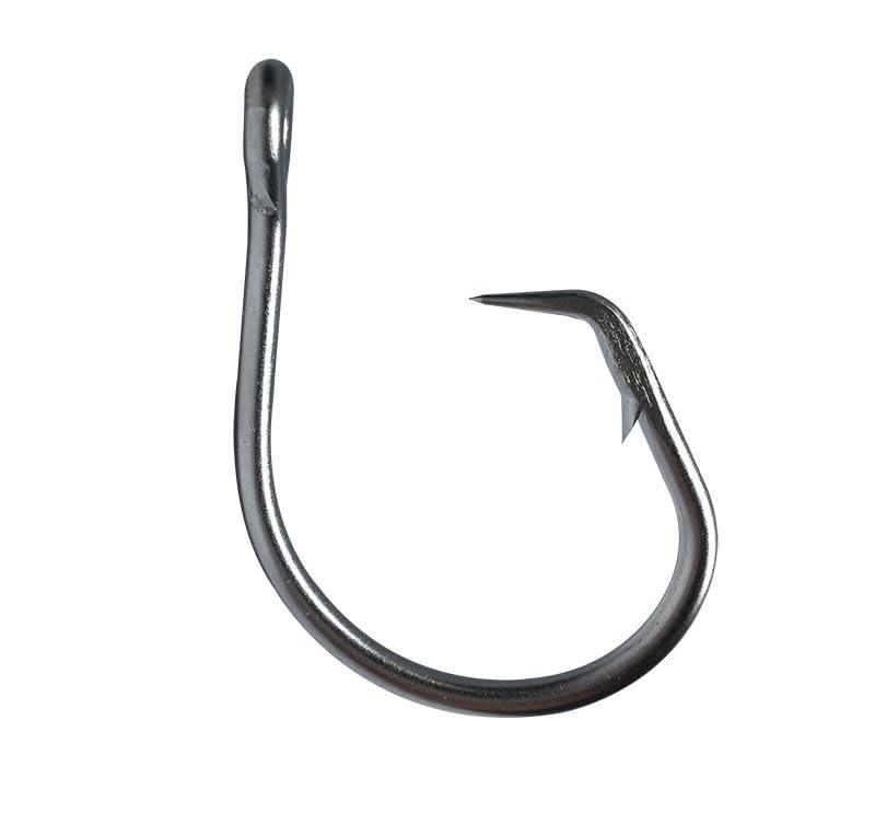 Cuoyuqie Cuoyuwie 20pcs Tuna Circle Hook Stainless Steel Saltwater Fishing Hooks Big Game 10/0-24/0 (10/0 20pcs)