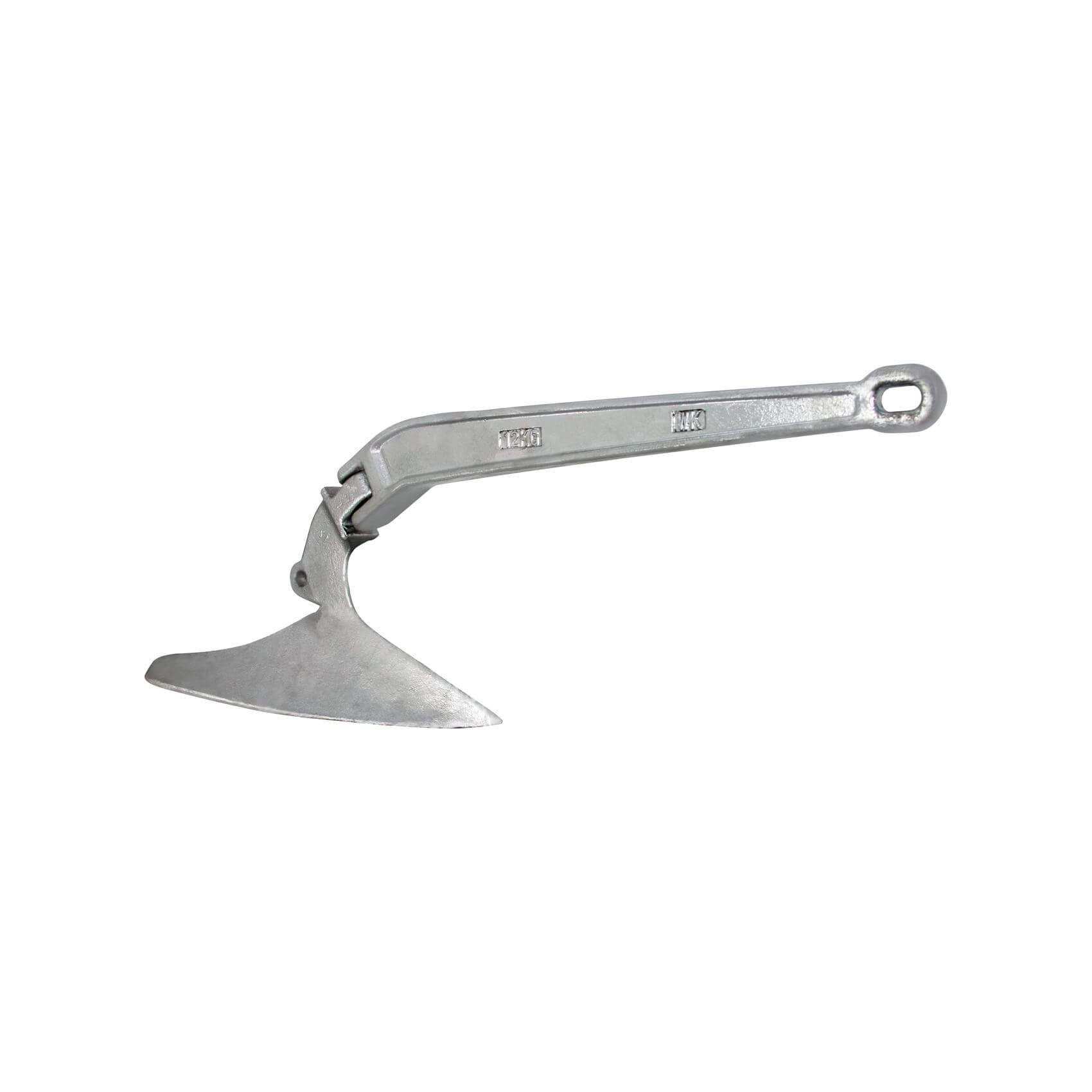 Norestar Norestar 35 Pound Galvanized Steel CQR/Plow Boat Anchor for Boats up to 32 Feet