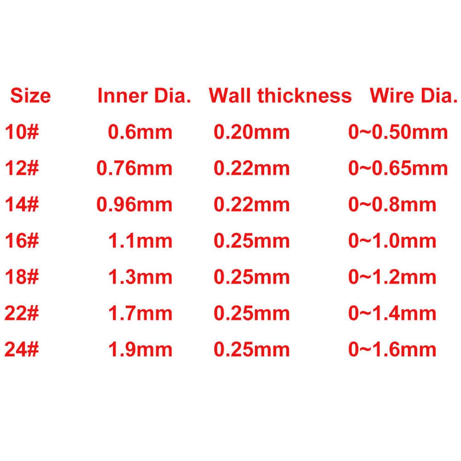 Zikablle Zikablle 200pcs Single Barrel Crimp Sleeves Fishing Line er Silver Copper Tube Fishing Wire Sleeves Rigging Tackle Wire Rope Clips Tube Connector (1.6mm)