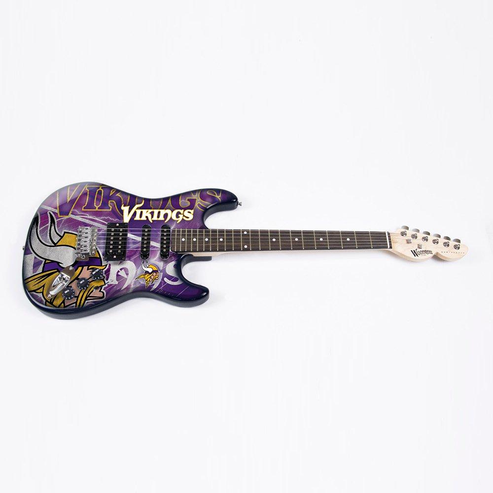 The Sports Vault Woodrow Guitar by The Sports Vault NFL Minnesota Vikings Northender Electric Guitar