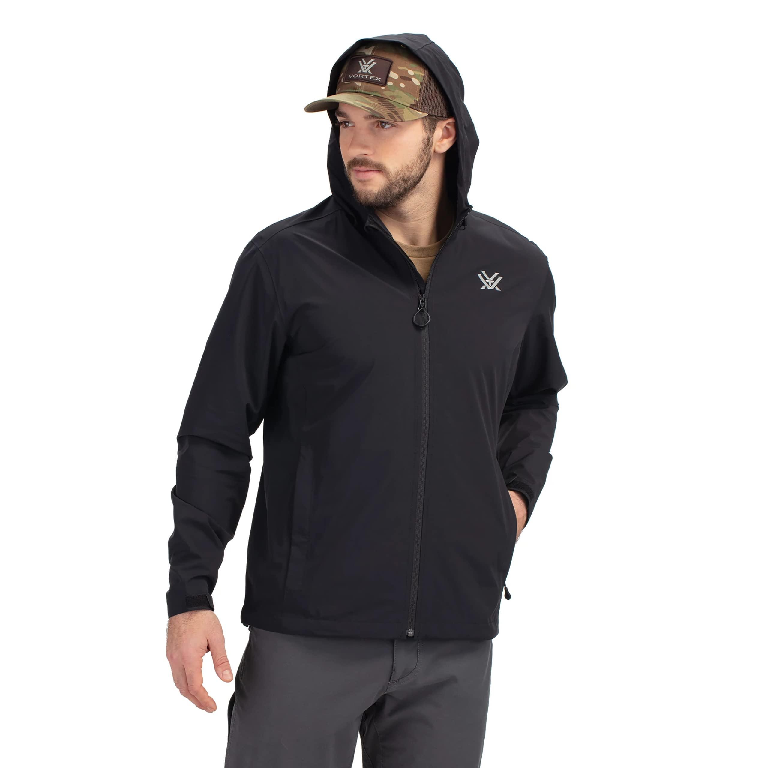 Vortex Vortex Optics Men's Cloud Shaker Rain Jackets (Black, Medium)