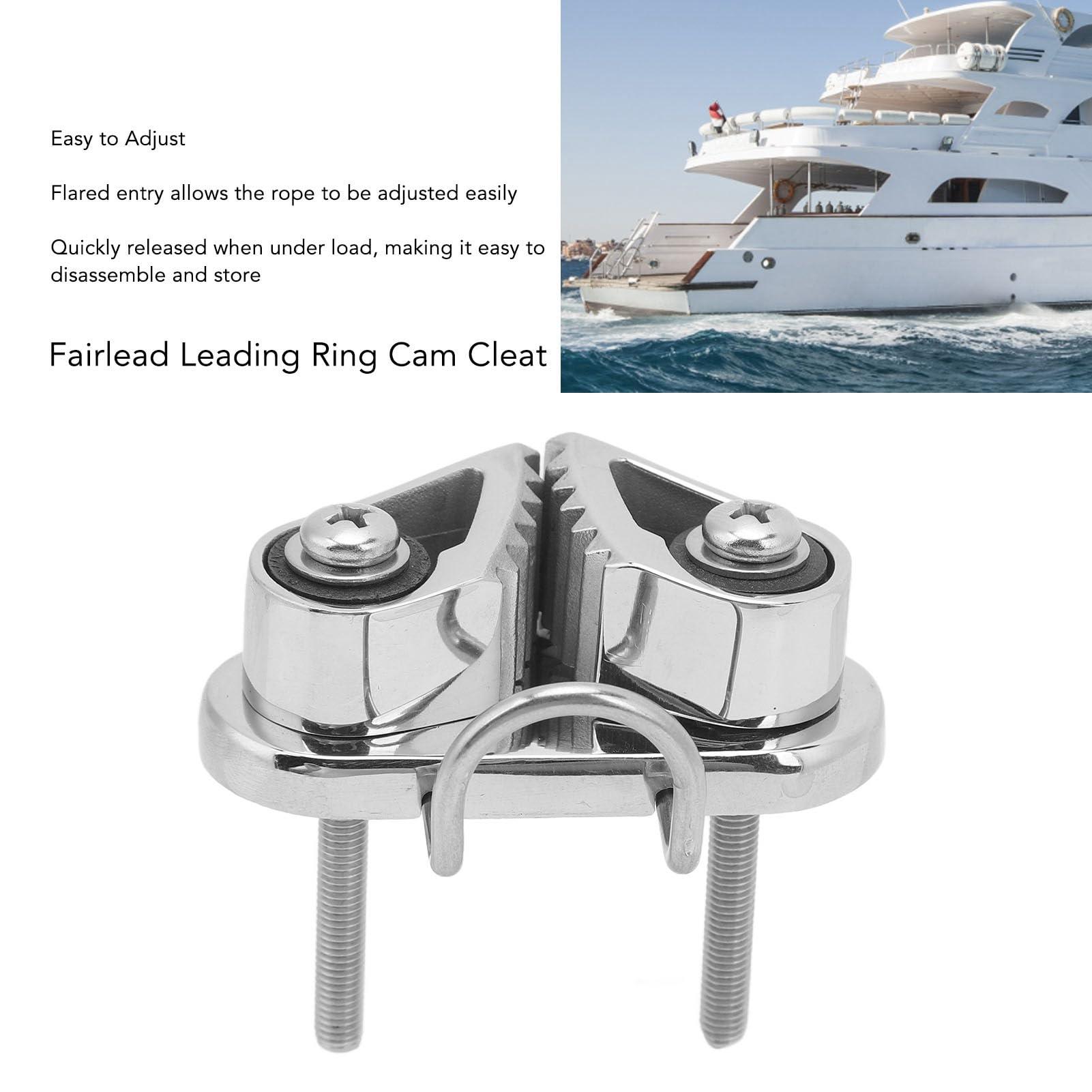 Leapiture Leapiture Marine Cam Cleat Anchor Rope Cleat Anchor Rope Cleats Sailing Cleat 316 Stainless Steel for 3 to 12mm Rope