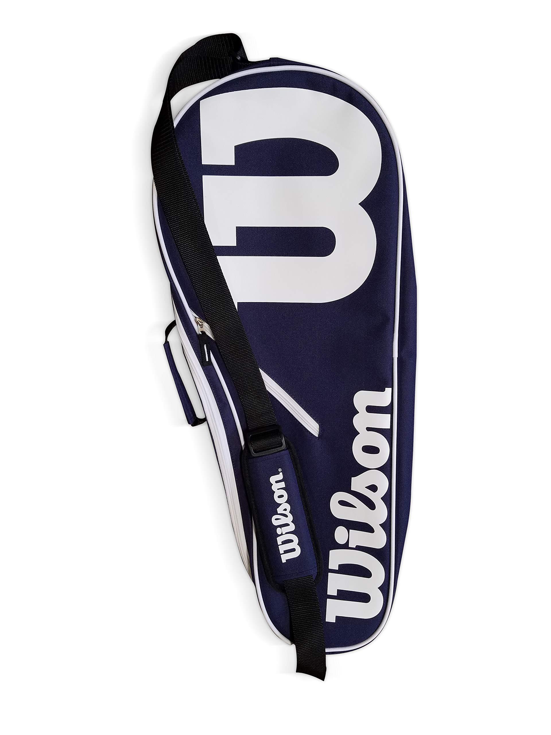 Do It Tennis Wilson Hyper Hammer 5.3 Oversized/Extended Tennis Racquet (4 1/8\" Grip) Set or Kit Bundled with a Navy/White Advantage 2-Pack Tennis Racket Bag and a Can of Tennis Balls