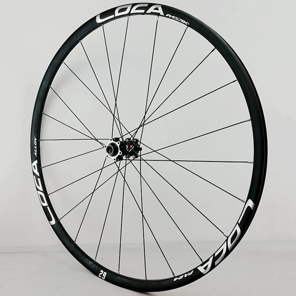 ZECHAO ZECHAO 26/27.5/29in Front and Rear Bike Wheelset,24 Holes Thru Axle Ultralight Aluminum Alloy Mountain Rim Disc Brake 8 9 10 11 12 Speed Wheelset (Color : Silver-2, Size : 27.5INCH)