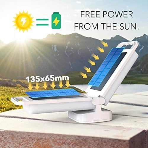 Lepwings Lepwings Camping Lantern, solar Lanterns, 4400mAh Rechargeable Light 2-in-1 Dimmable Outdoor Waterproof Gear with USB Charging lanterns for power outages Hurricane, Hiking, Fish, Emergency, and Home