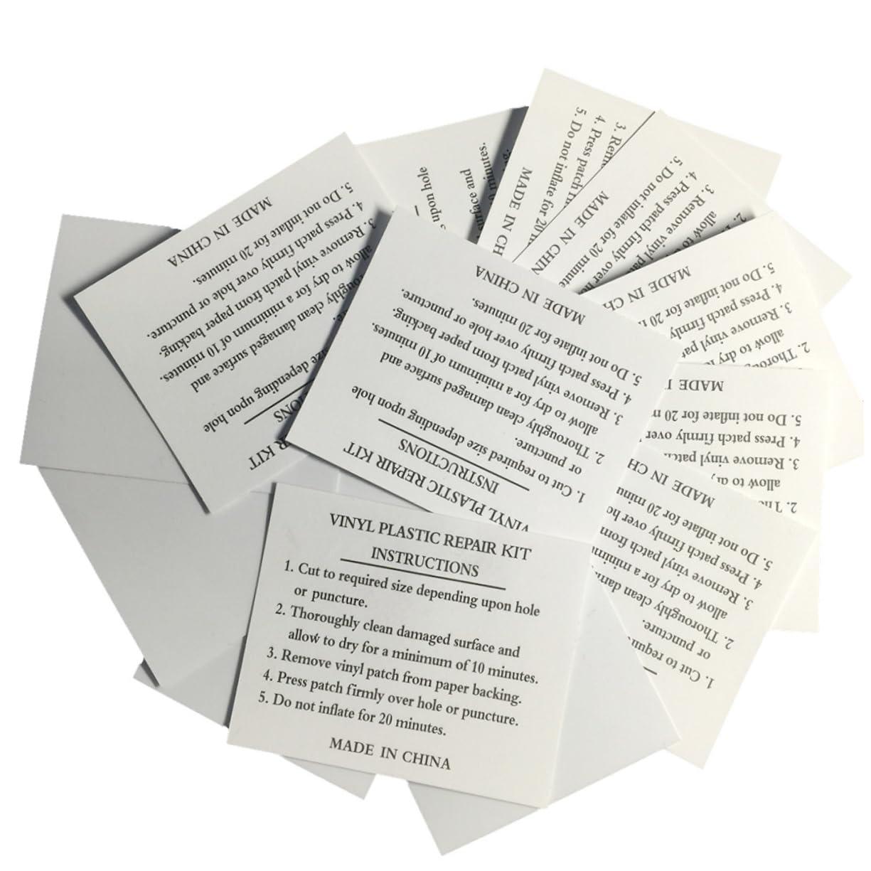 BESPORTBLE BESPORTBLE 20pcs Inflatable Boat Repair Kit Square PVC Patch Kit Light Grey Patch Glue Tool for Kayak Canoe