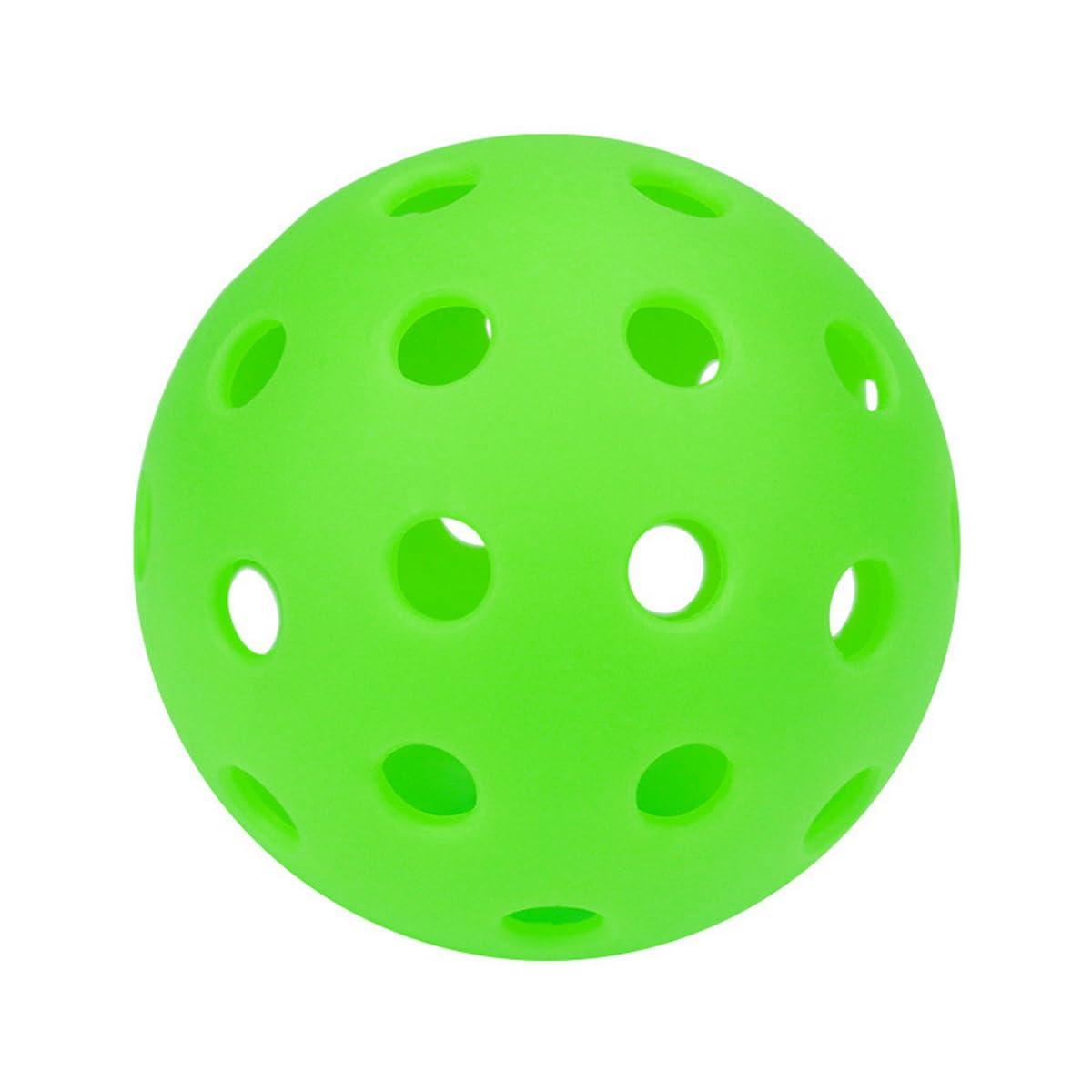 Aolowewin Aolowewin Glow in The Dark Pickleball Balls, 40-Holes USA Pickleballs (USAPA) Spec, Day and Nighttime Practice Pickle Balls, with UV Flashlight & Mesh Bag
