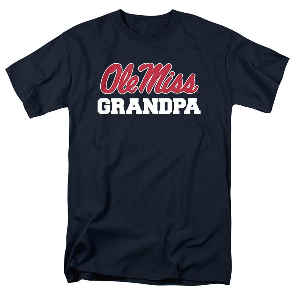 University of Mississippi University of Mississippi Ole Miss Official Grandpa Unisex Adult T-Shirt, Navy, 4X-Large