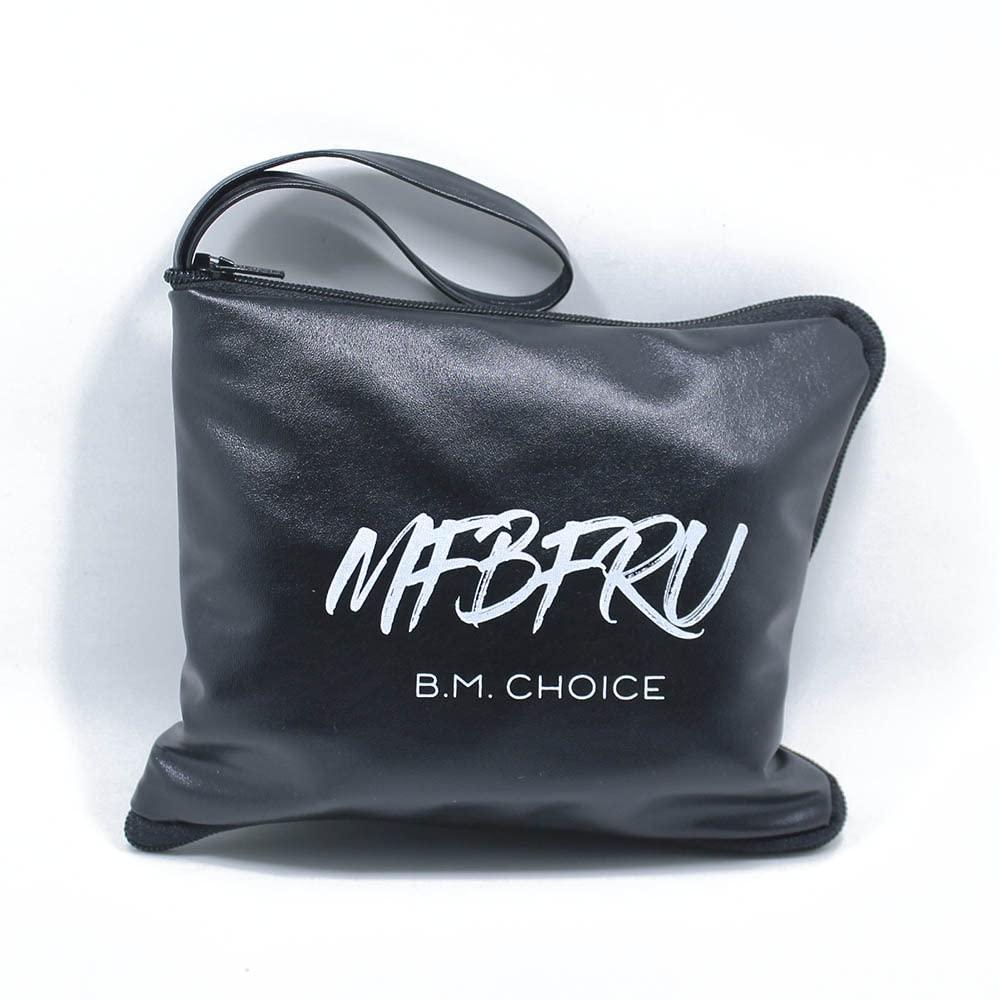 MFBFRU Black Portable Rescue Foldable Ballet Flats Shoes Roll Up Slippers for Women Travel with Expandable Matching Purse for High Heels Folding Womens Shoes (M, Black, Medium)