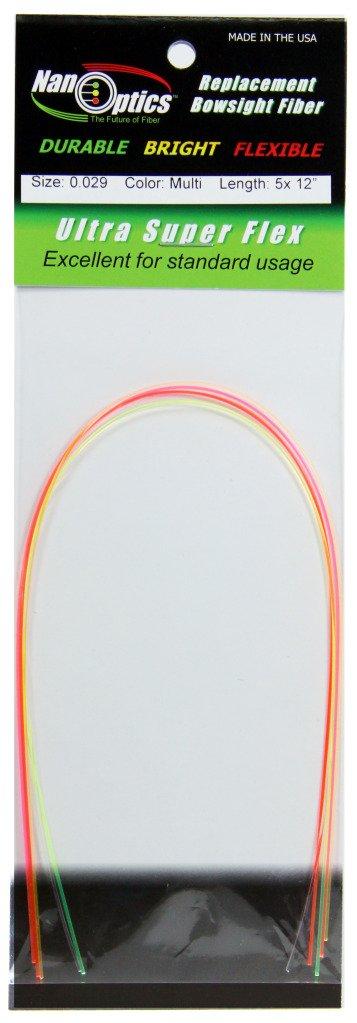 Nanoptics Nanoptics Ultra Super Flex Replacement Bowsight Fiber 12" (Pack of 5) - 0.010" Yellow