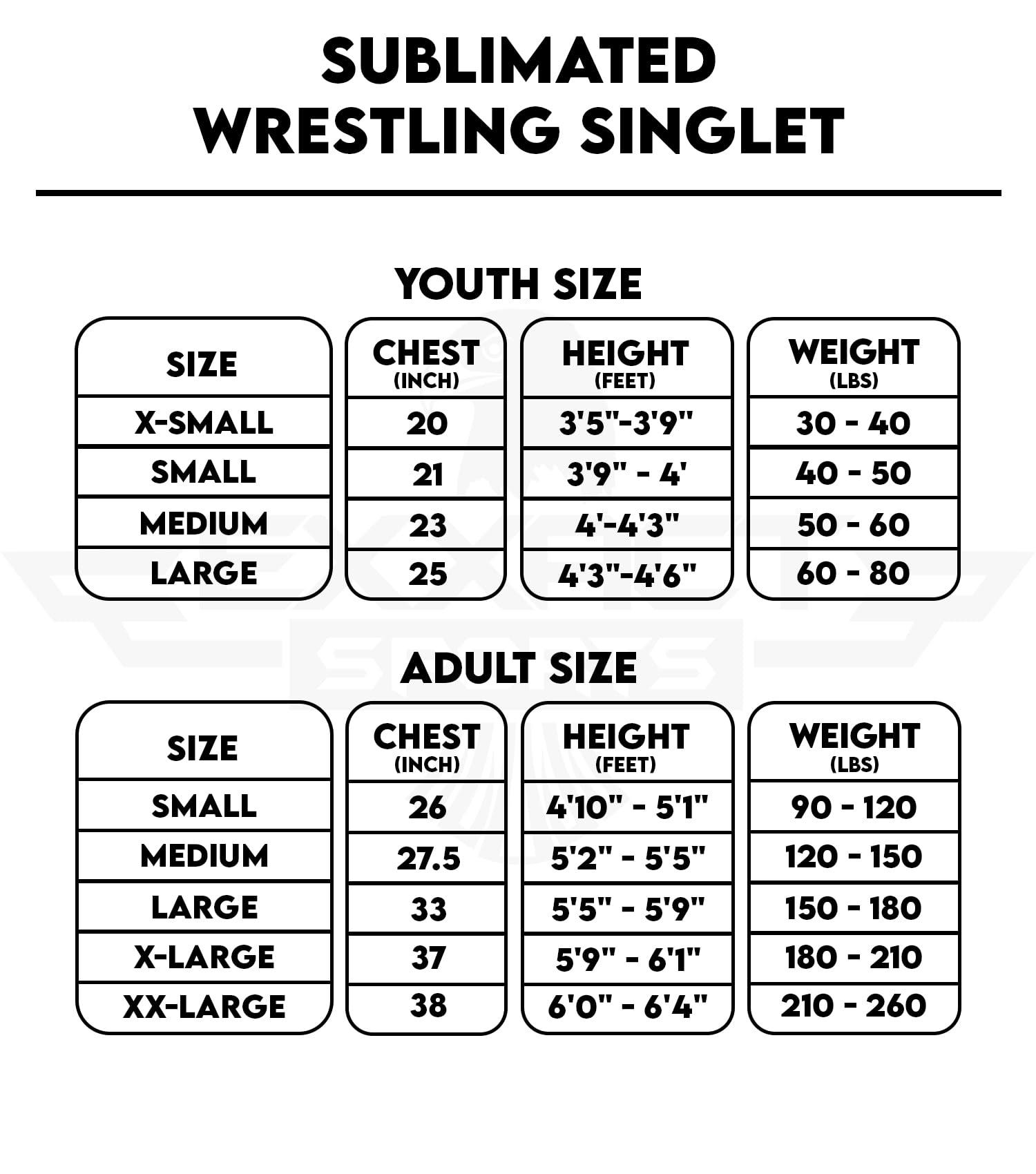 Exxact Sports Exxact Sports Sublimated Men\'s Wrestling Singlet, High-Performance Powerlifting Singlet, Wrestling Singlets for Men (AL, Gladiator)