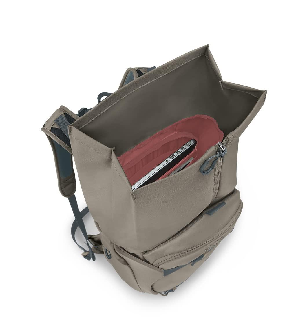 Osprey Osprey Metron 22L Roll Top Commuter Backpack, Tan Concrete