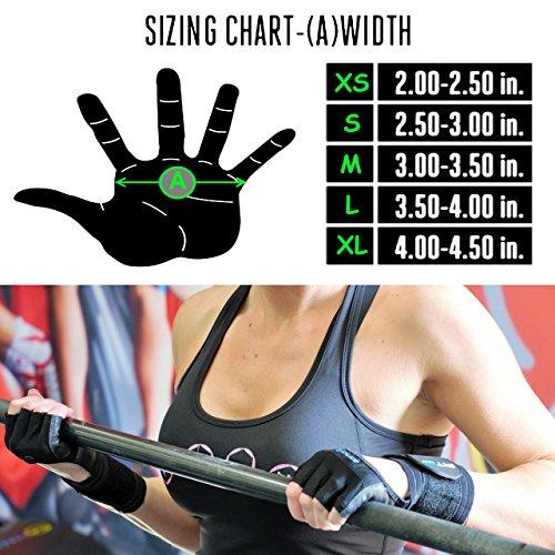 Fit Four Fit Four The F4X Spartan - Full Leather Palm Callus Guard WOD Workout Gloves for Weight Lifting & Cross Training Athletes (Leather, Large)