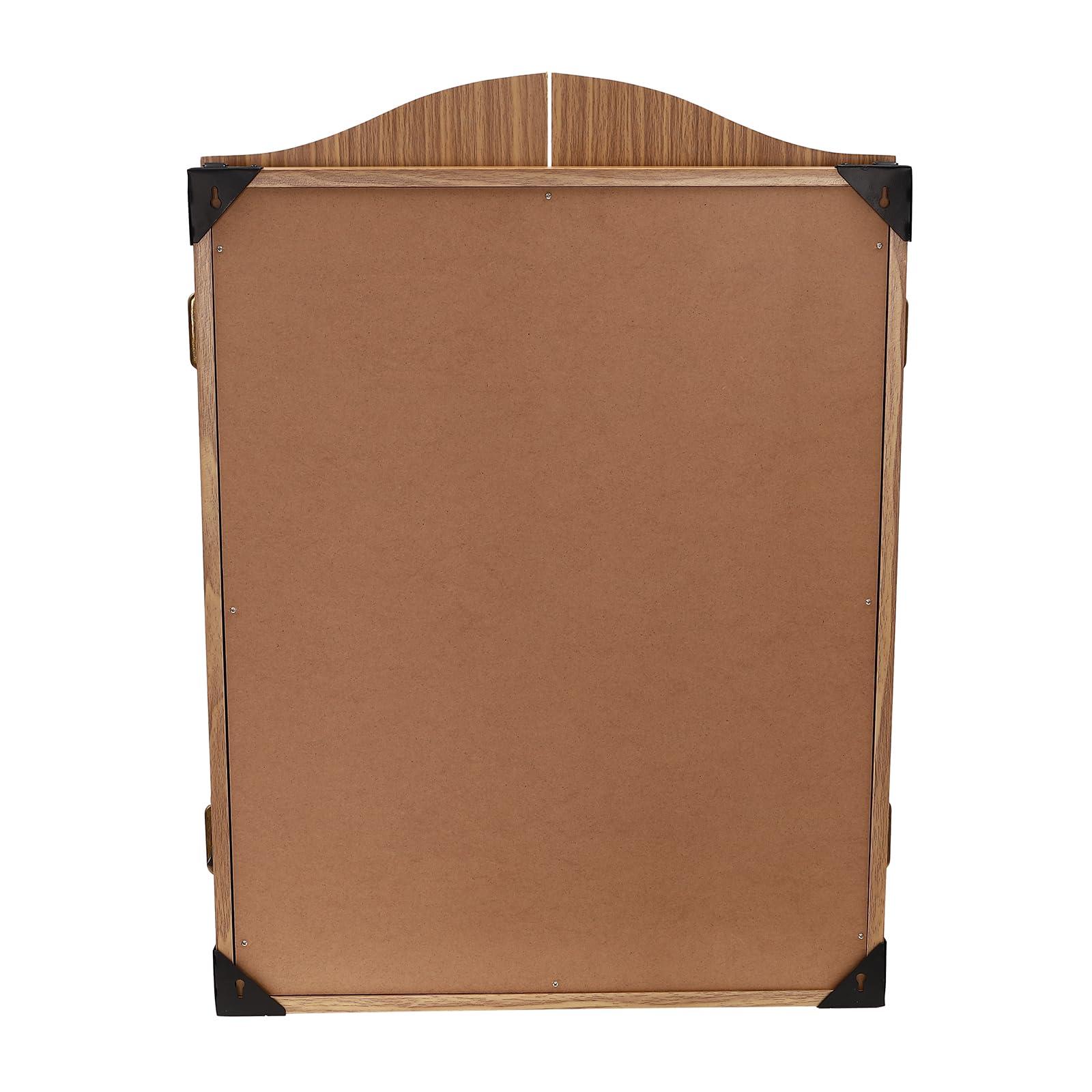 BILPIKOGoo Electronic Dartboard Cabinet Combo Pro Size Large Auto-Scoring Cricket Display Extended Dart Catch Area 16 Player Multiplayer, Dartboard Cabinet with Soft Tip Darts and Power Adapter