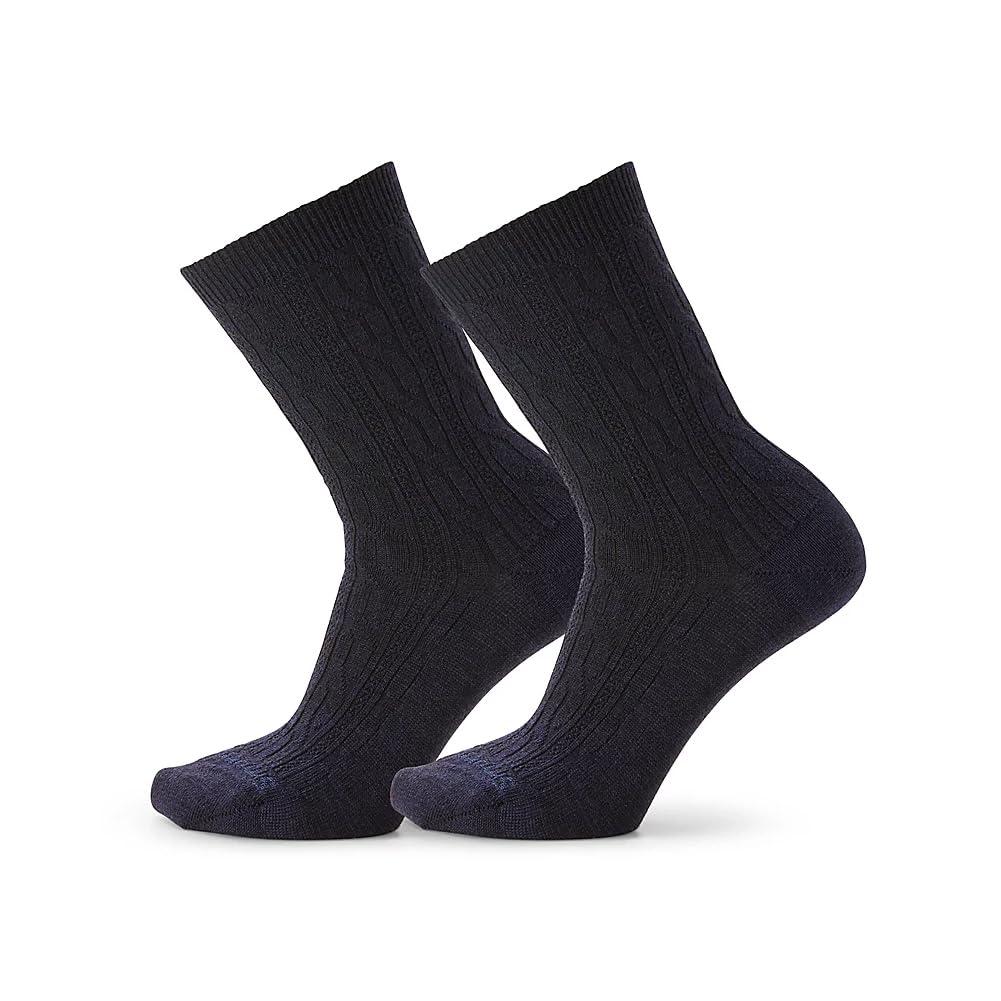 Smartwool Smartwool Everyday Zero Cushion Merino Wool Cable Crew Socks for Men and Women (2 Pack)