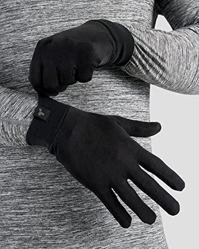 Terramar Terramar Adult Thermasilk Ultra-Thin Performance Liner Gloves, Black, X-Large (9.5-10), SL2107