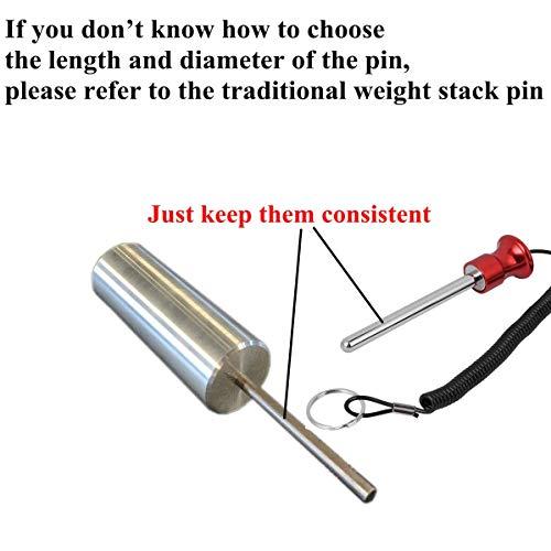 DMY DMY Gym Weight Stack Gym pin 100X10mm pin 50 for Weight Plate,The Original Way to Add Weight to Gym Equipment