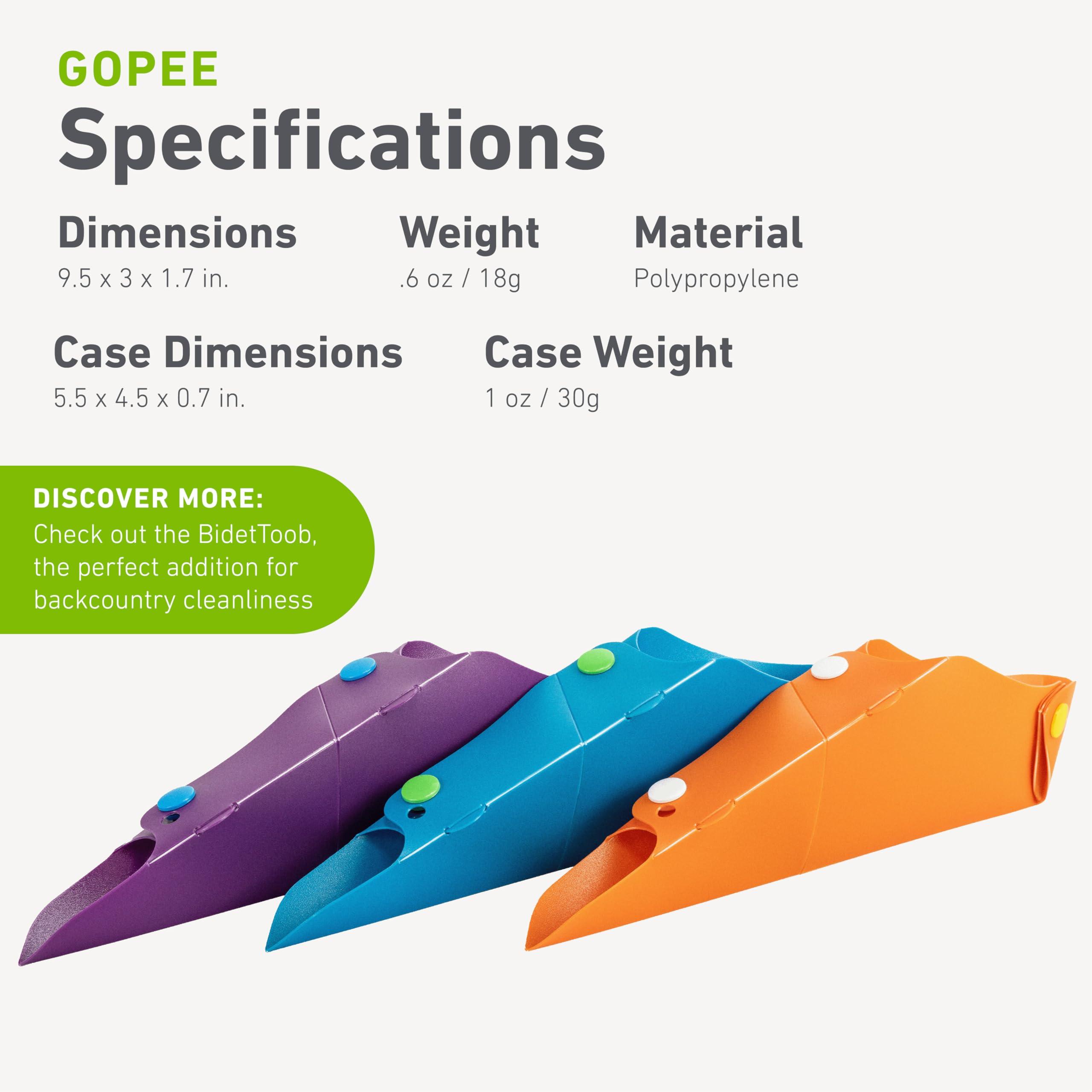 humangear GoPee Female Urination Device, Folds Transforms Instantly to Flat Pocketable Stand To Pee, Pee Easily Fully Clothed, Comfortable, Ultra-Compact, Reusable, Travel Outdoors, Includes Case, Autumn/Orange