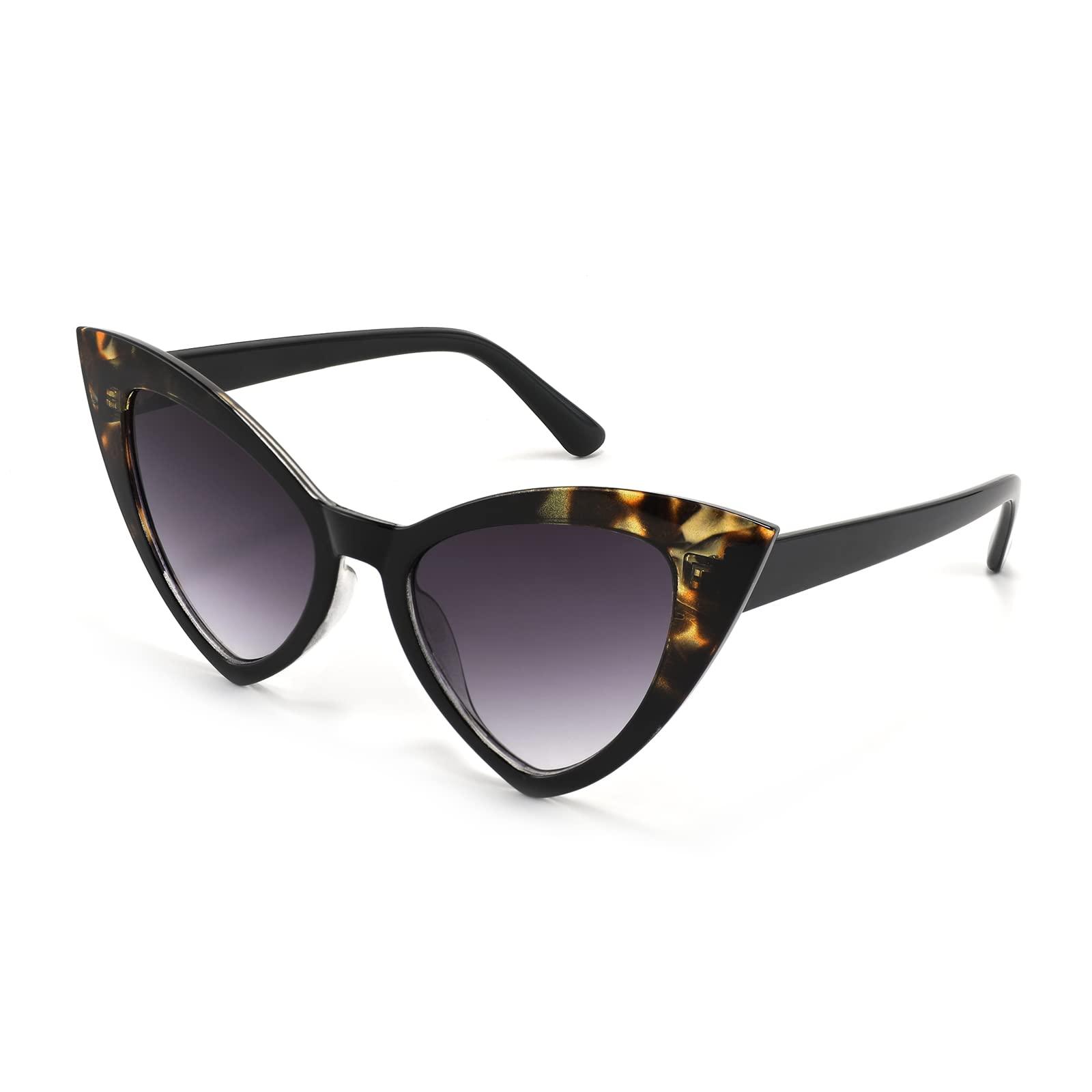 FEISEDY FEISEDY Retro Cat Eye Sunglasses for Women Fashion Vintage Cateye Sun Glasses B2235