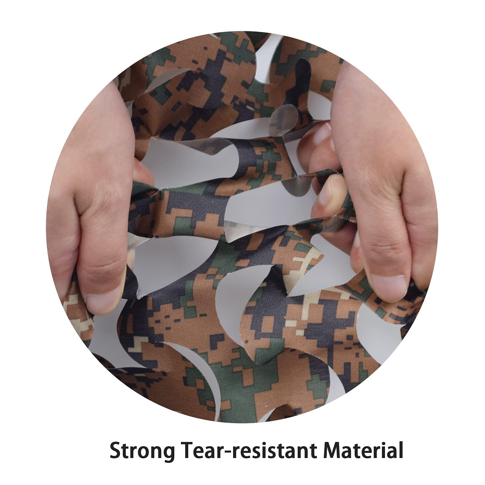 GRVCN GRVCN Camo Netting Camouflage Net, Bulk Roll Sunshade Mesh Nets for Hunting Blind Shooting Military Theme Party Decorations