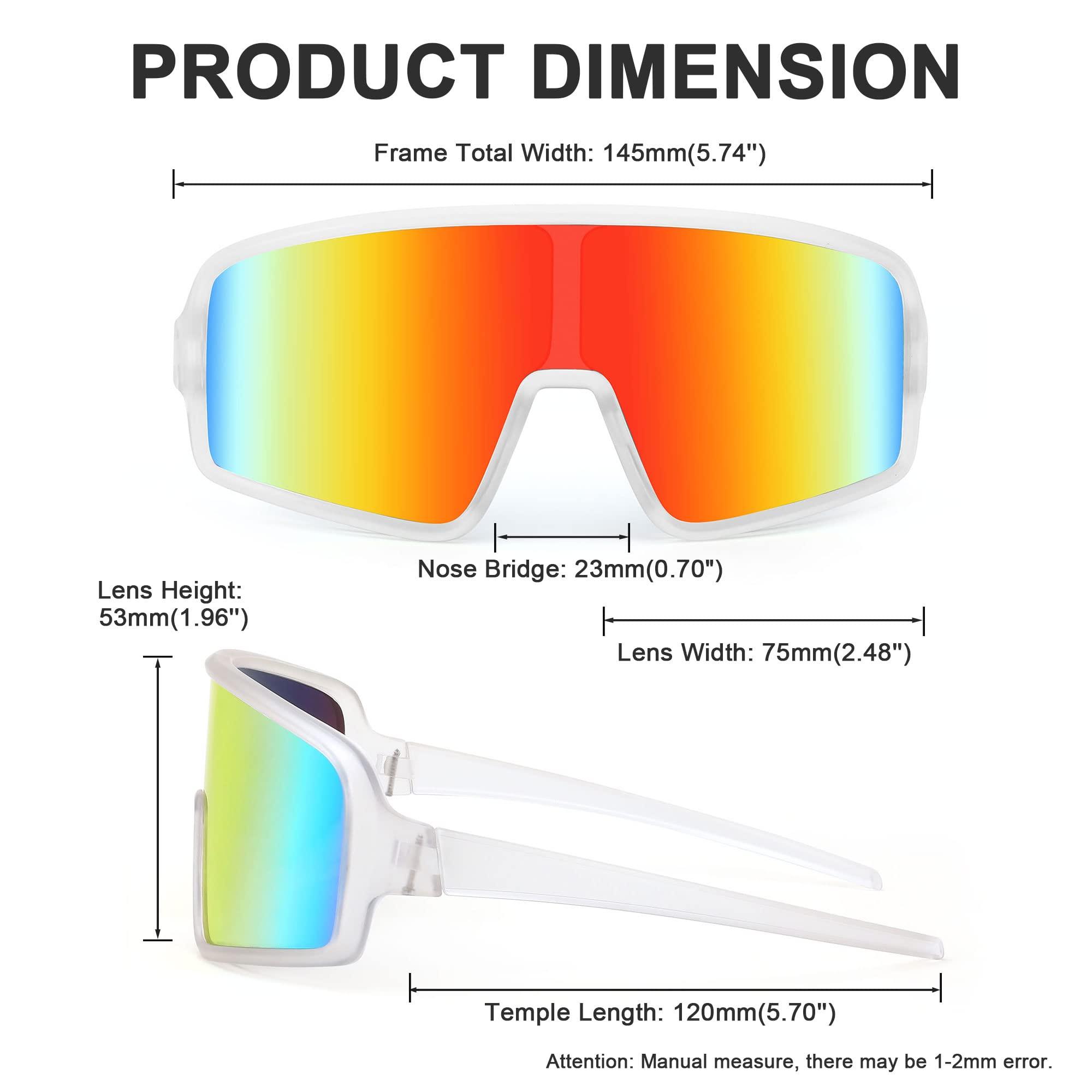 FEISEDY FEISEDY Sports Cycling Sunglasses 4 Lenses Baseball Fishing Ski Running Trekking Golf UV400 Mirrored Sun Glasses B2962