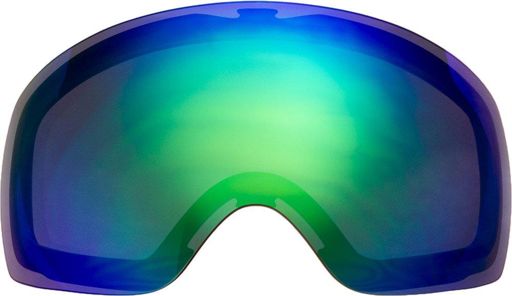 ZERO TECH BASE ZERO TECH BASE Compatible Replacement Lens for Oakley Flight Deck M Snow Goggles Green Mirror
