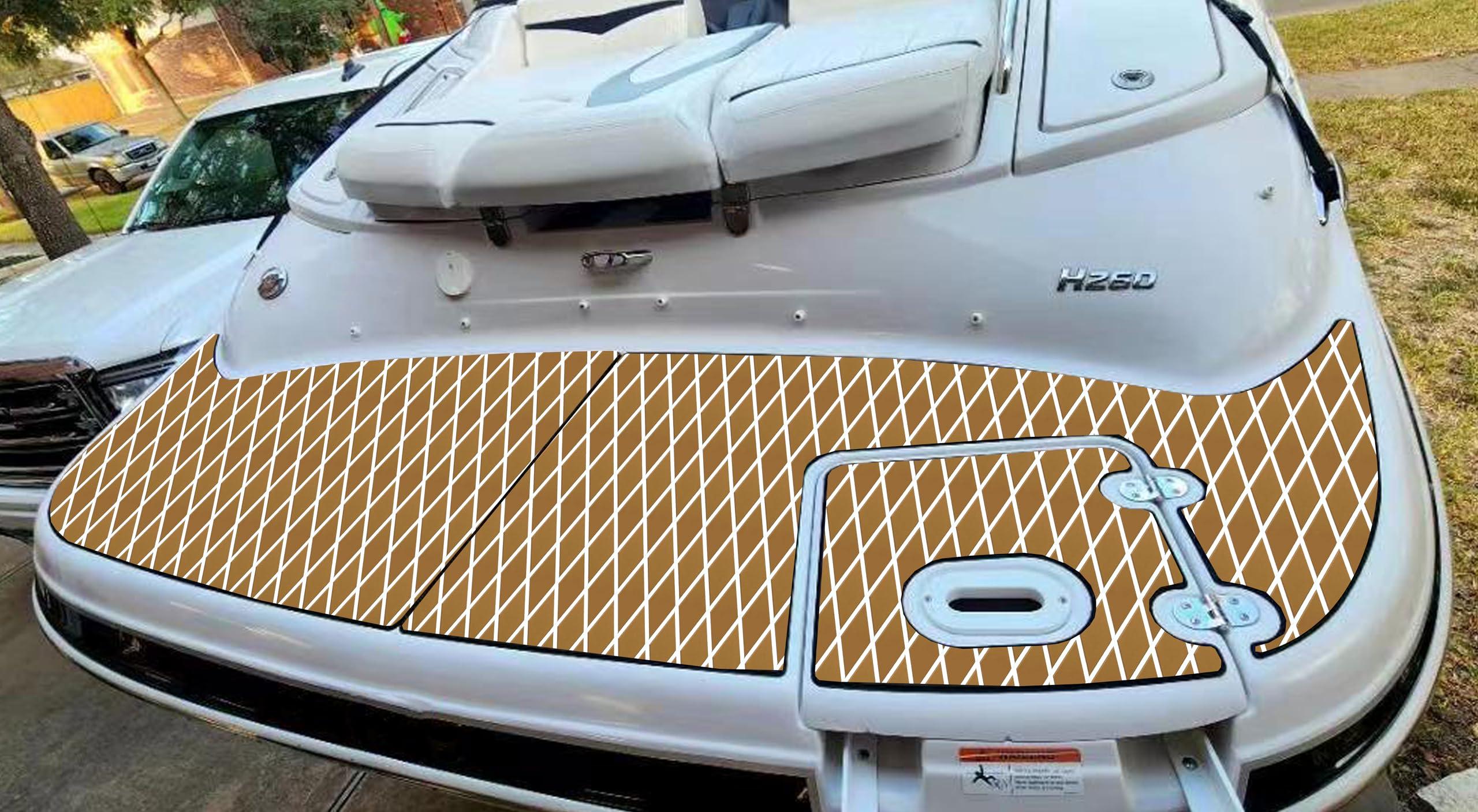 LSS laidi LSS laidi Boat Flooring Eva Foam Decking Marine Non-Slip Self-Adhesive Flooring for Motorboat Fishing Boat RV Yacht Kayak Swimming Pool 110.2''/102.3''/94.5''/86.6''/59''/X37.4''