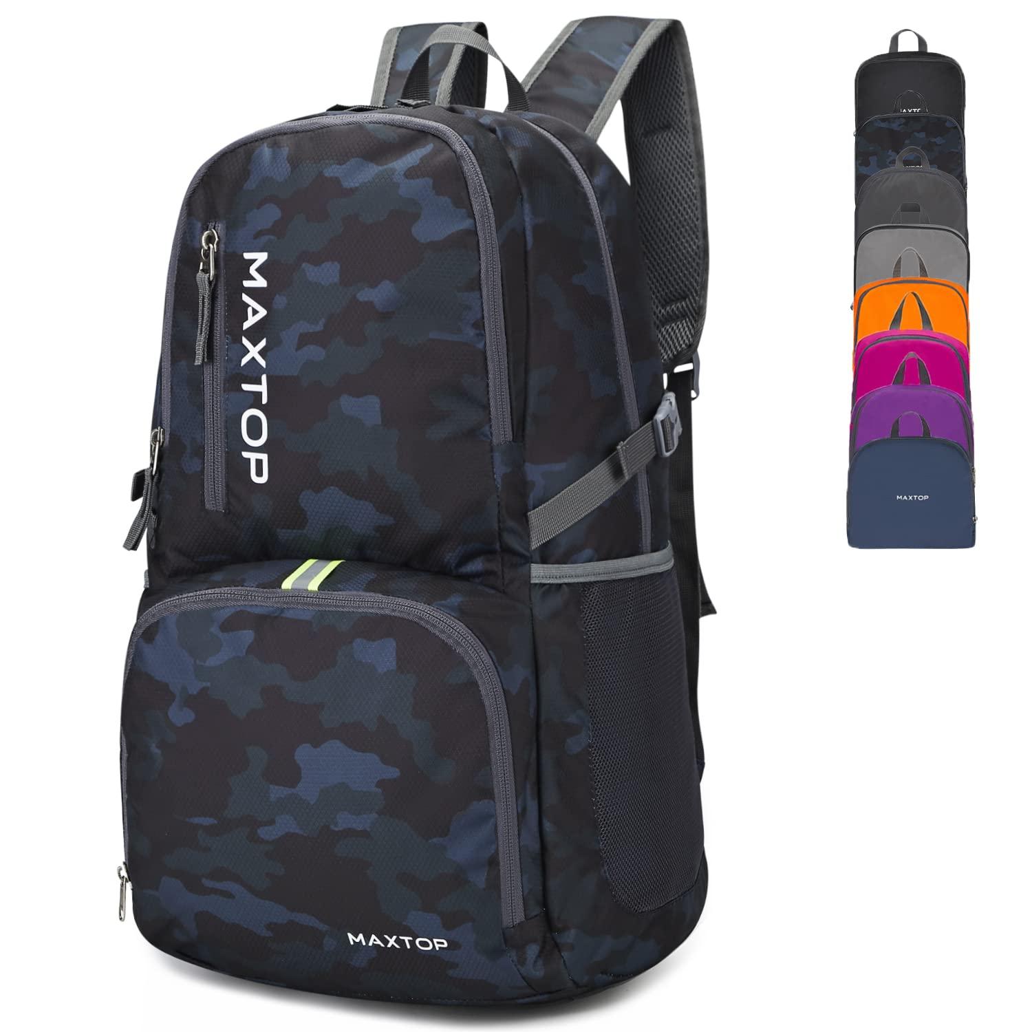 MAXTOP MAXTOP 40/50L Lightweight Packable Backpack for Hiking Traveling Camping Water Resistant Foldable Outdoor Travel Daypack