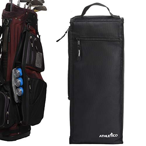 Athletico Athletico Golf Cooler Bag - Soft Sided Insulated Cooler Holds a 6 Pack of Cans or Two Wine Bottles (Black)