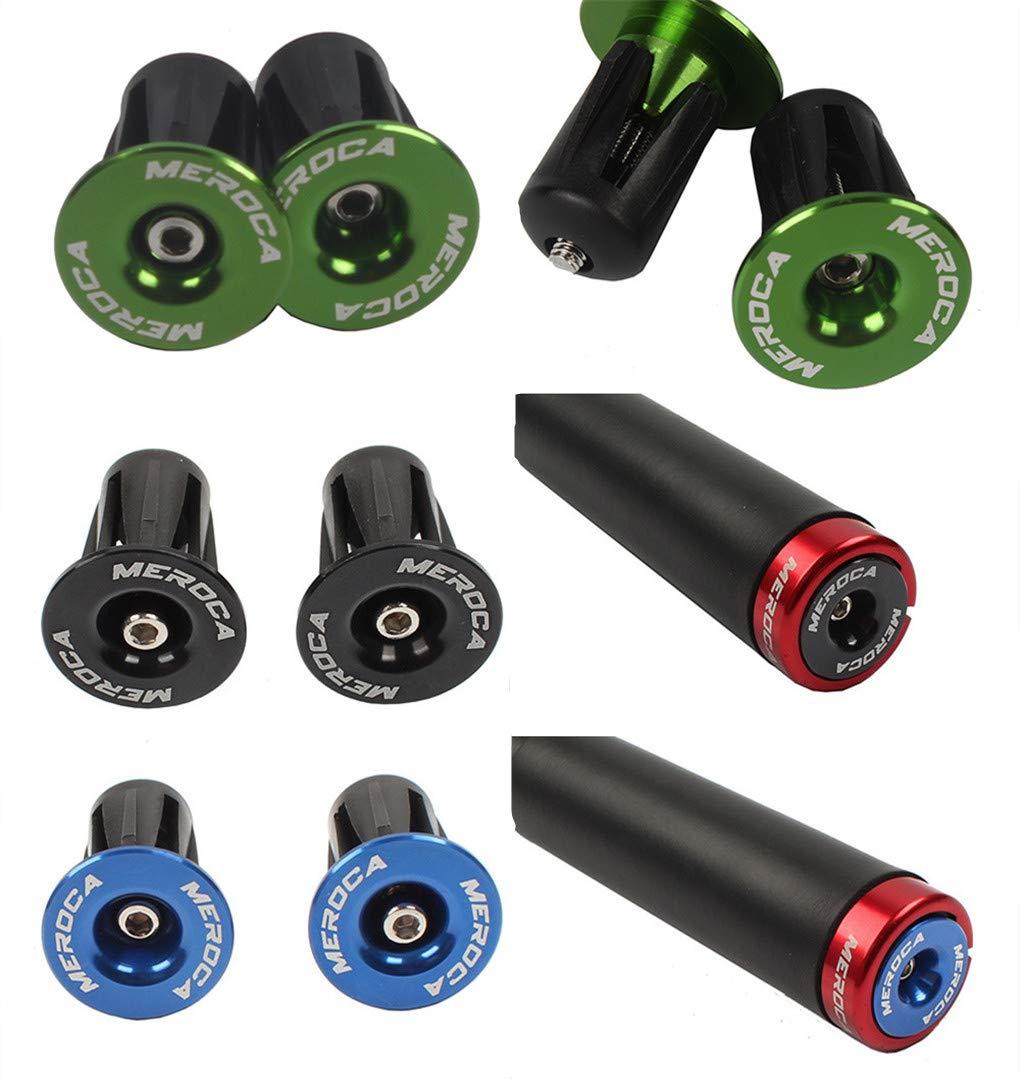Zsling 1 Pair Aluminum Bike Handlebar End Plugs, Expanding Locking Bar End Caps for Road Bike Mountain Bike MTB BMX Fixie, Bar End for Handlebar Grip (Purple)