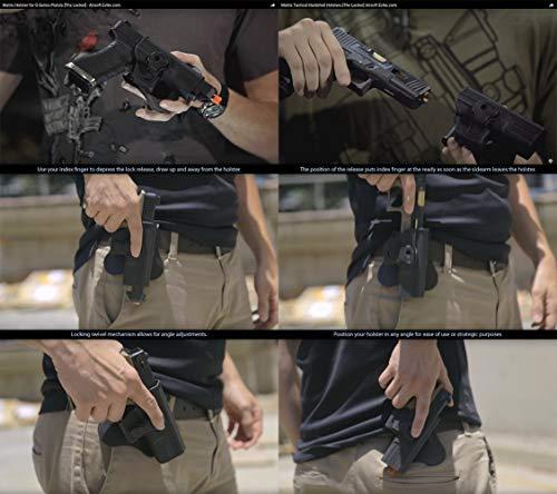 Evike Evike Airsoft - Matrix Hardshell Adjustable Holster for M9 Series Airsoft Pistols (Type: Black/No Mount)