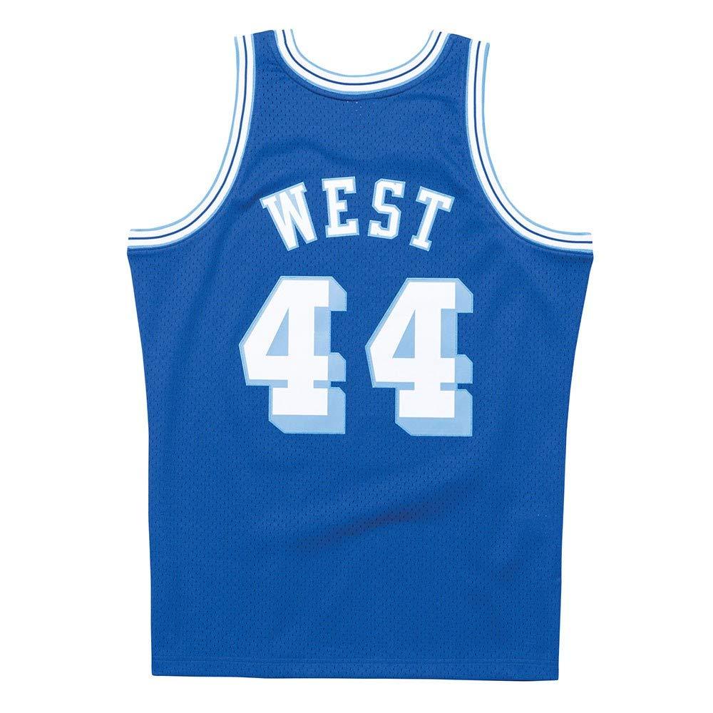 Mitchell & Ness Mitchell & Ness Los Angeles Lakers Jerry West Throwback Road Swingman Jersey Blue (Large)