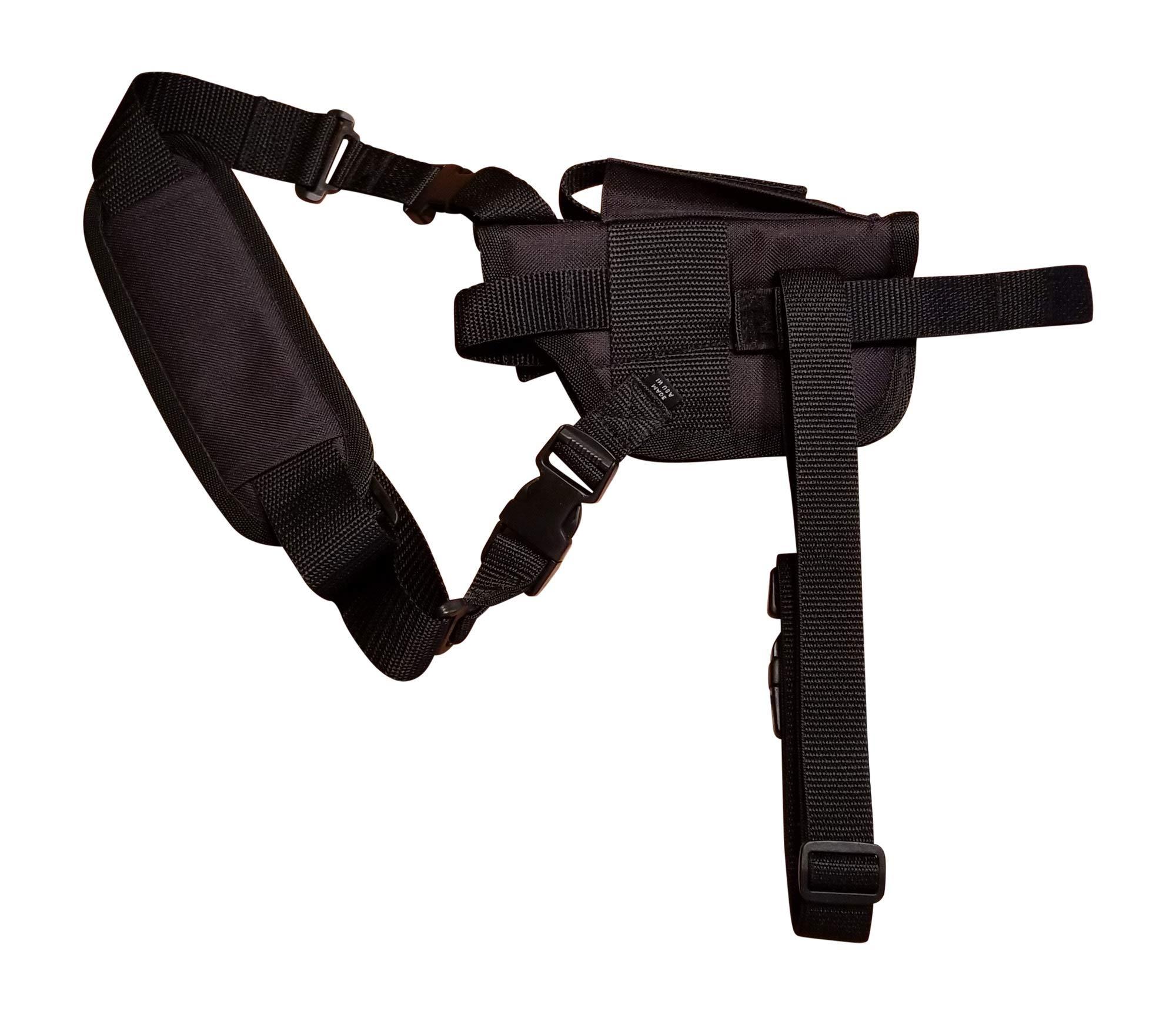 Silverhorse Holsters Silverhorse Holsters Chest/Shoulder Gun Holster | Fits Glock 26 27 29 30 33 36 39 with a Laser and 3" - 3.9" Barrel and Other Similar Sized Guns (Left)
