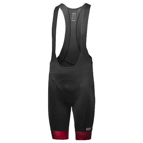 GORE WEAR GORE WEAR Men\'s Standard C5 Opti Bib Shorts+, Black/red, S