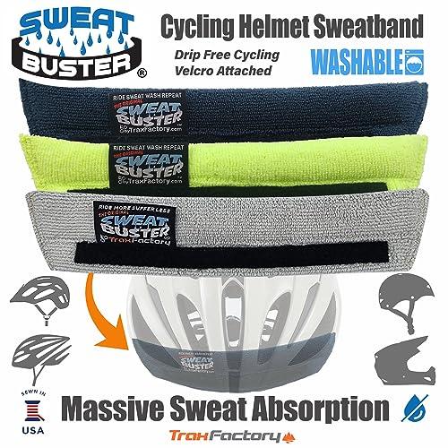Sweat Buster Sweat Buster Bike Helmet Sweatband Stops Sweat Dripping, Keeps You Cooler, Premium Comfort, Simple Helmet Integration & Quick Removal for Washing. Mountain Biking, Road Biking or Any Cycling.