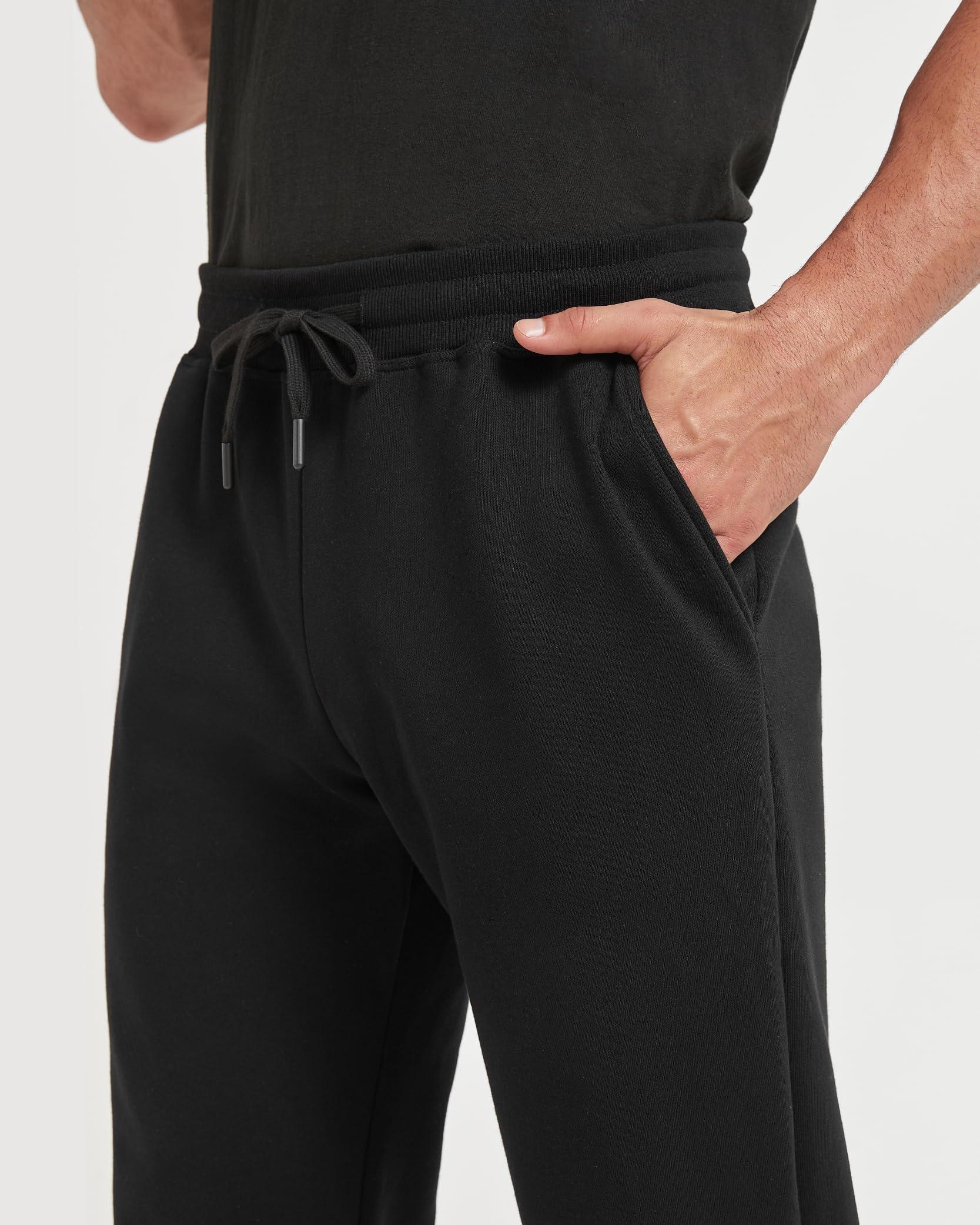 Zylioo Zylioo Extra Long Fleece Sweatpants for Men with Pockets, Joggers for Tall Men 34-36 Inseam, Men's Athletic Fleece Pants Tall