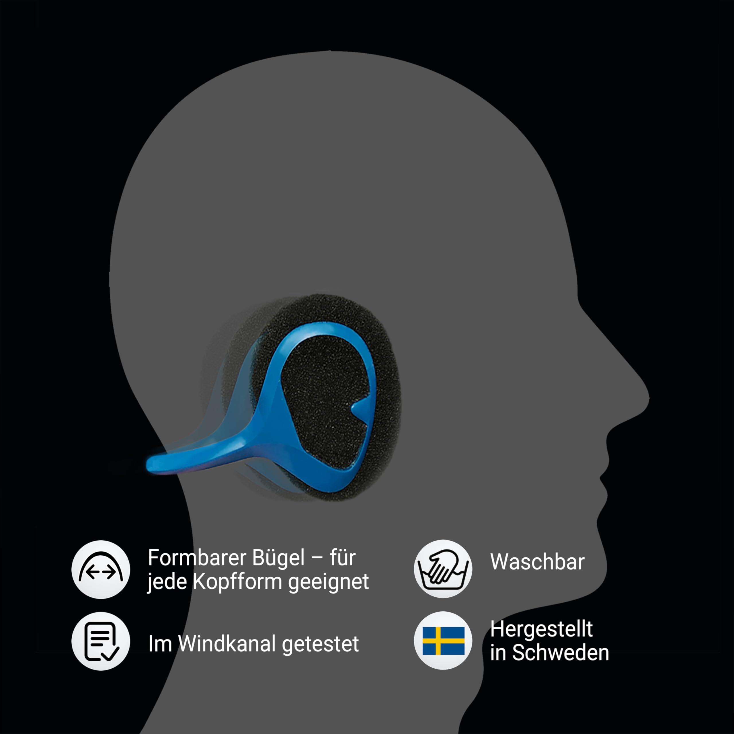 Windfree Cyclist Wind Deflector Ear Muffs for Noise Reduction Earmuffs, Cycling Ear Wind Deflectors for Ear Wind Protection, Sensory Headphones for Hearing Aids Users Tinnitus Over-Ear Headphone (BLACK)