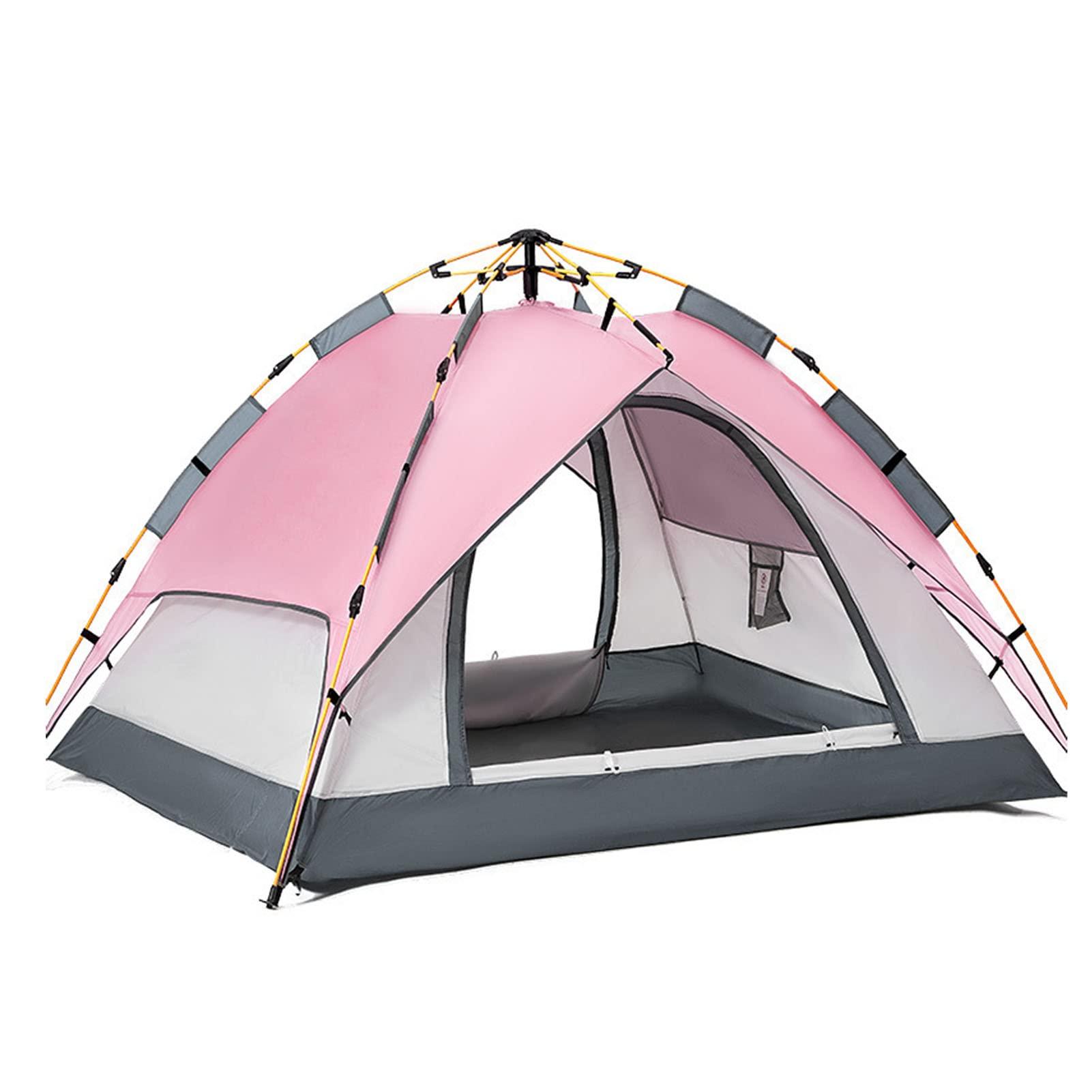 Airshi Airshi Double Layer Tent, Large Space Camping Tent for Hiking (Pink)