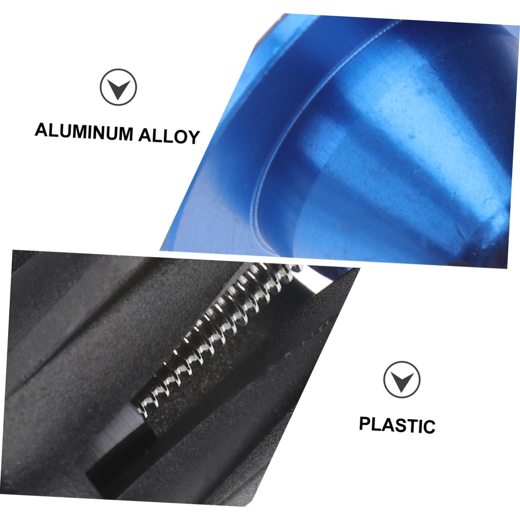 HANABASS HANABASS Aluminum Alloy Bar End Plugs for Mountain Road Bikes Lightweight Durable Caps with Silver Ring Easy to Install Handlebar End Caps Blue