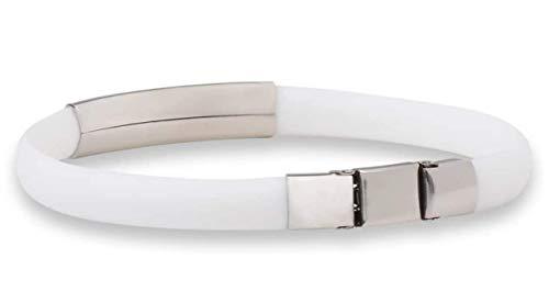I-Renew The Original iRenew Energized Health and Well Being Fashion Bracelet Selective Frequency Resonance Patented Lightweight Wearable Technology 30-Day Money Back Guarantee Pack of 2 White