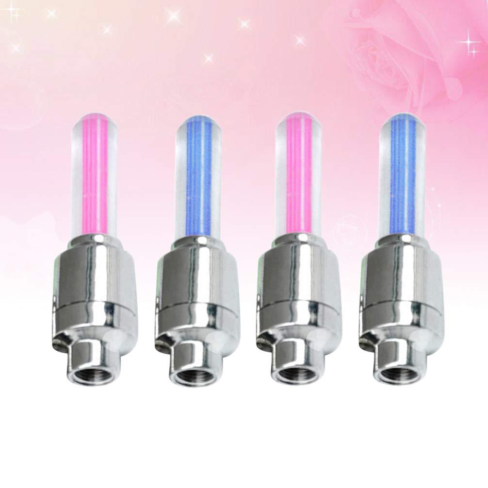 Wakauto Wakauto 4pcs Valve Cap LED tire Valve tire Lights for Cars LED Valve stem Cap car tire Lights Bike Tires LED tire Lights Bike Wheel Lights car LEDs Tires Accessories Shine Valve Light